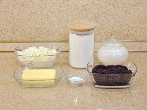 Творожное печенье с маковой начинкой