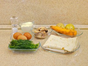 Рулет из лаваша «Мимоза»