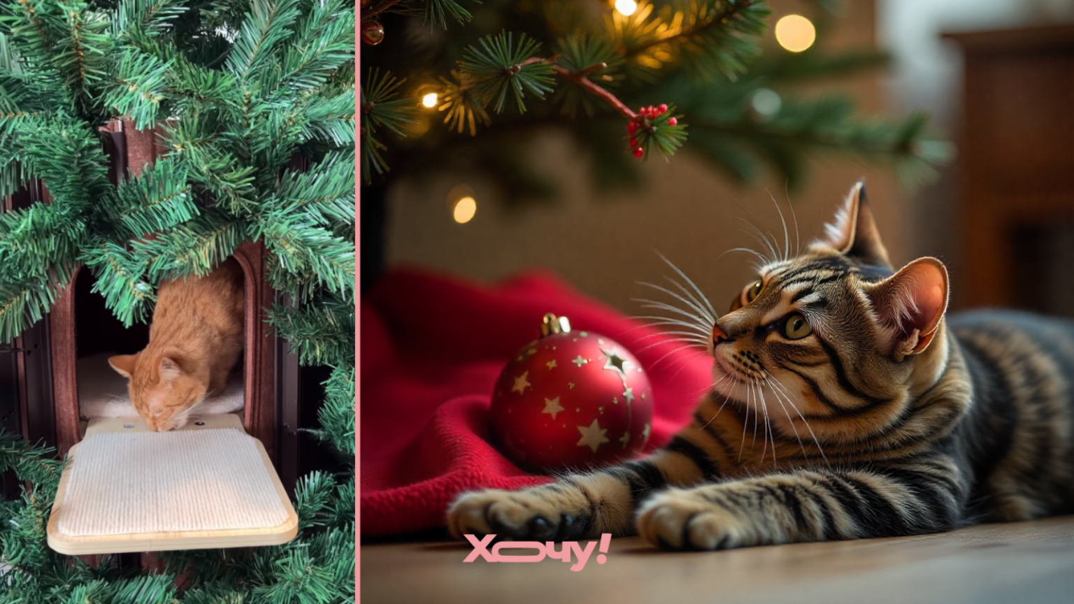Кот против елки: как защитить новогодний символ от пушистого разбойника (ФОТО, ВИДЕО)