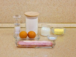 Вафли с беконом