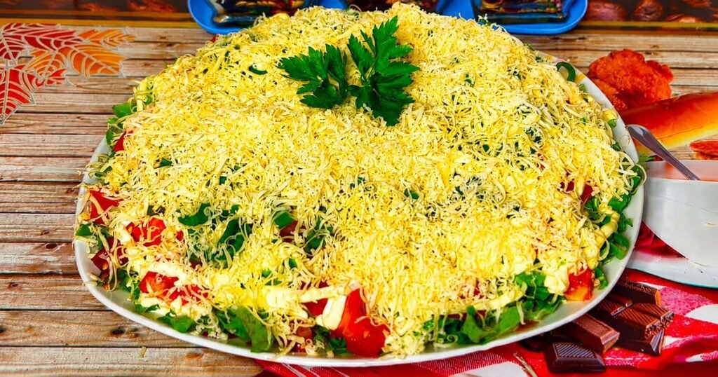 Шикарный “Дачный” салат, который хочется есть постоянно: легкое и яркое блюдо (РЕЦЕПТ)